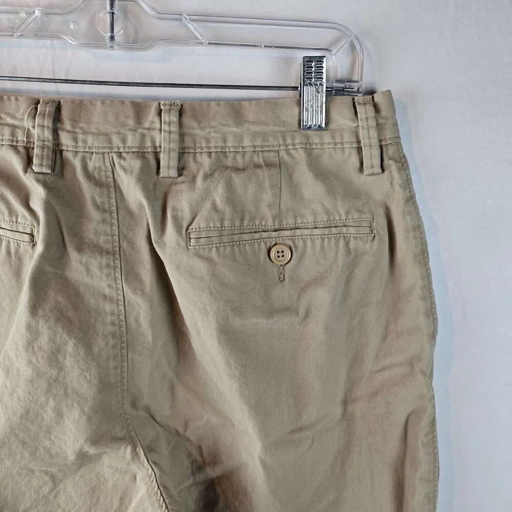 J Crew Shorts Mens 30 Beige Chino Khaki Rivington Casual Preppy Basic Minimal